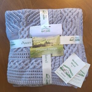 Aran Crafts Irish Merino Wool Blanket